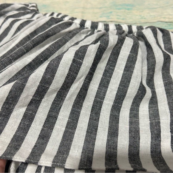 Alex + Alex Striped Off Shoulder Dress Women Size Medium - Picture 9 of 10